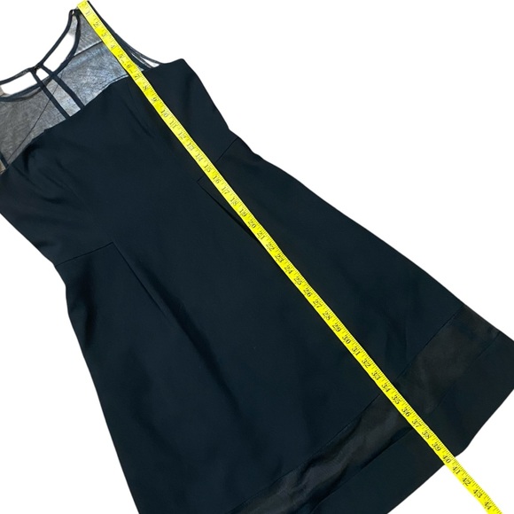 Aidan Mattox Chic Black Cocktail Dress Sleeveless A-Line Fit & Flare Sz 10 - Picture 11 of 14